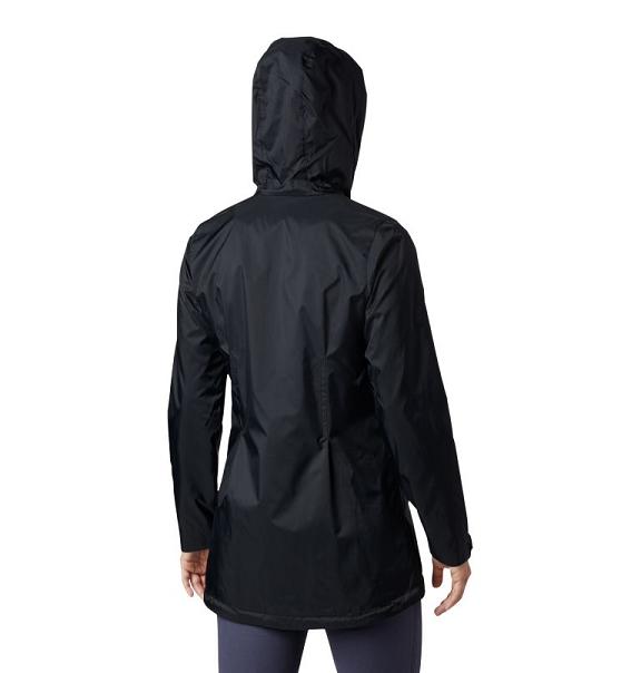 Columbia Switchback Rain Jacket Black For Women's NZ31804 New Zealand